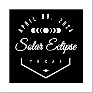 Total Solar Eclipse Texas 2024 Posters and Art